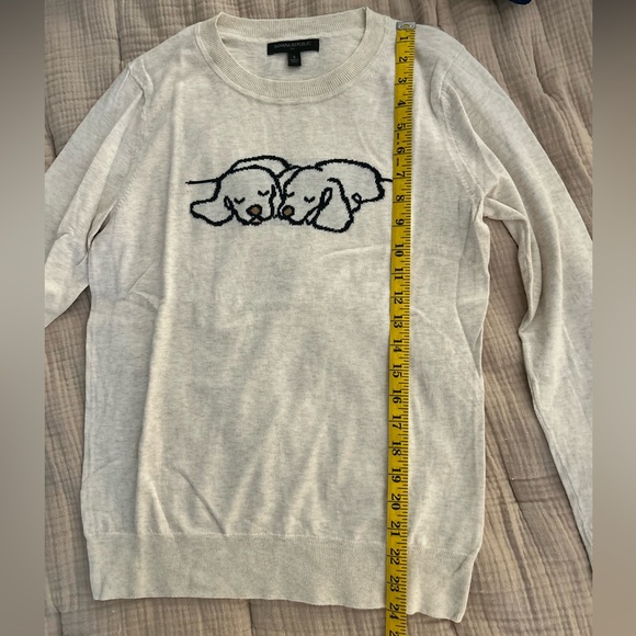 Like-New Banana Republic Factory Dog Intarsia Knit Crewneck Sweater 🐶 - Picture 10 of 13